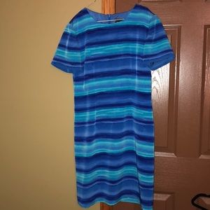 Ombré navy/teal dress